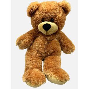 Dan Dee Collectors Choice 16" Tan Bear Brown Bow Plush Stuffed Animal Toy
